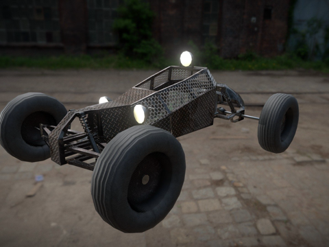  后末日越野车3d模型 