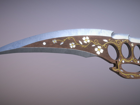  指节刀优雅3d模型 