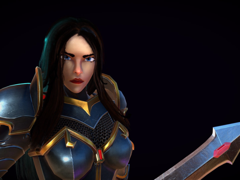  军阀冲突中的玛丽昂3d模型 