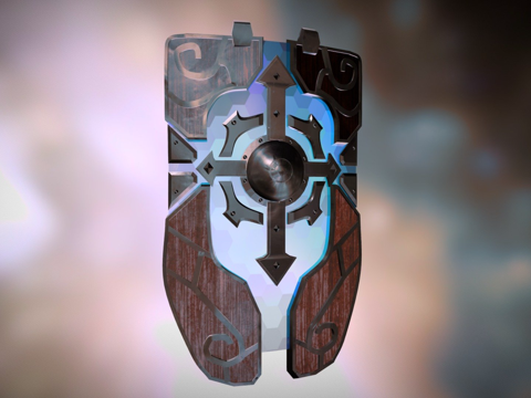  布里吉特的盾女之盾3d模型 