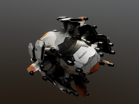  程序化硬表面建模测试10.0183d模型 