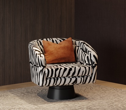  现代意式休闲椅 沙发椅 单人3d模型 