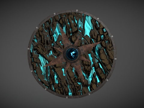  魔法盾牌3d模型 