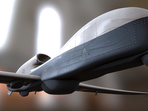  MQ4C特里同无人机3d模型 