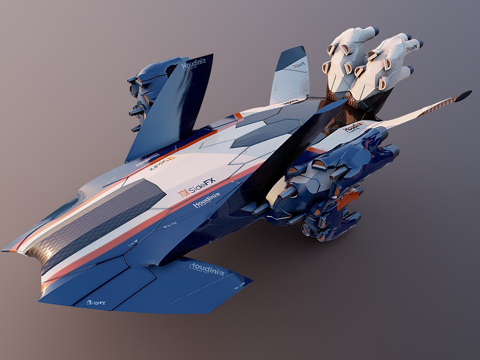  程序化硬表面建模测试10.0203d模型 