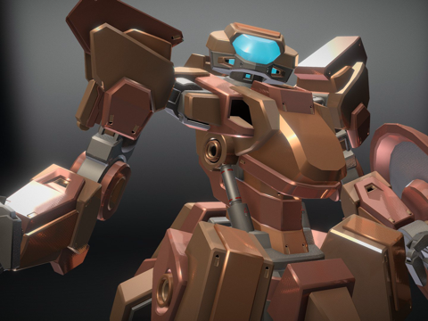  机甲黎明武装3d模型 