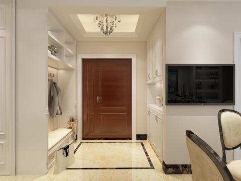  欧式玄关3d模型 