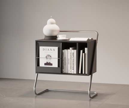 现代边几 床头柜su模型