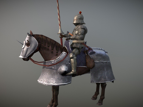  法国Gendarme精英骑兵3d模型 