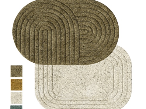  LaRedoute品牌Simeas与Romane浴室地垫3d模型 