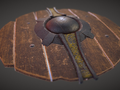  北欧盾3d模型3d模型 