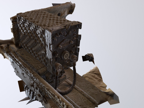  吉普车载电台3d模型 