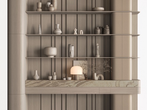  装饰性层架 - 架子363d模型 