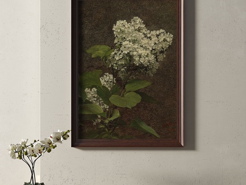  现代，中古，复古，简约，轻奢，装饰画3d模型 