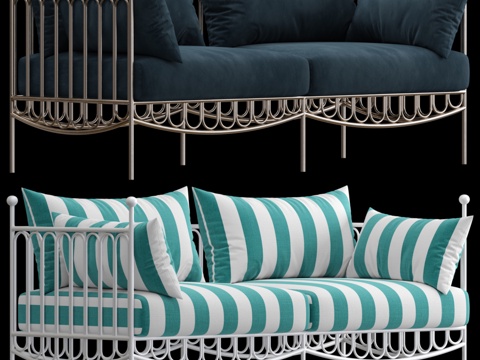  布罗迪户外沙发3d模型 