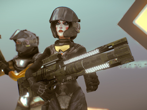  企业统治安全小队3d模型 