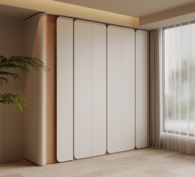  现代简约衣柜3d模型 