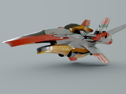  程序化硬表面建模测试10.0273d模型 