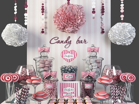  甜品糖果3d模型 