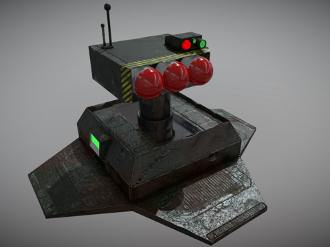  导弹发射器3d模型 