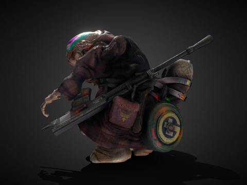  披风漫游者3d模型 