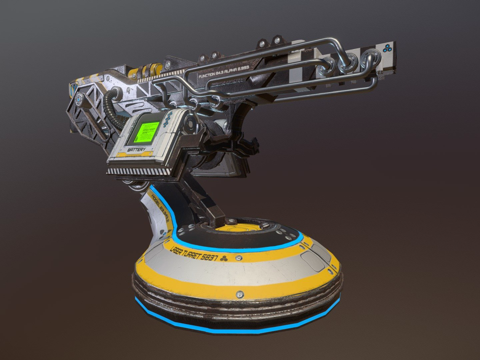  激光炮塔3d模型 