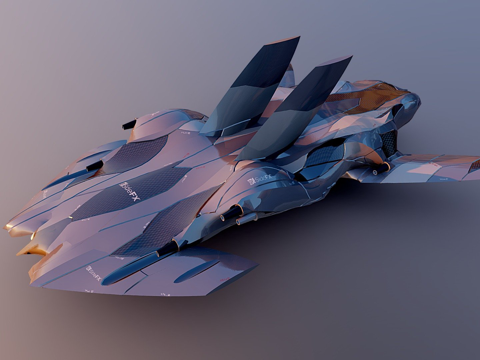  程序化硬表面建模测试10.0223d模型 