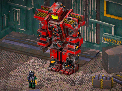  步行机甲体素3d模型 