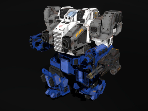  突击机甲无畏舰3d模型 