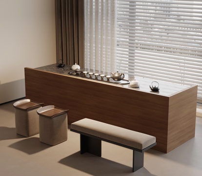 新中式岛台su模型