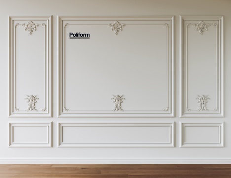  法式石膏线 线条 石膏背景墙3d模型 