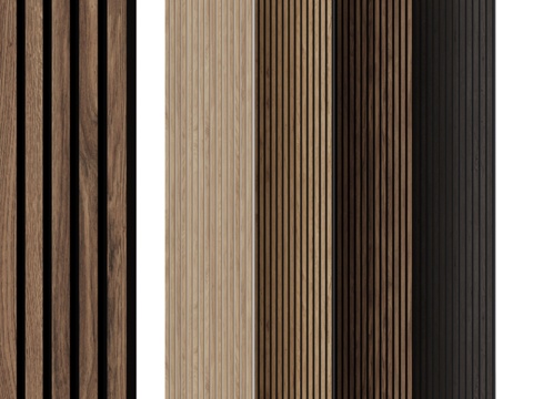  On-mi条纹墙板3d模型 