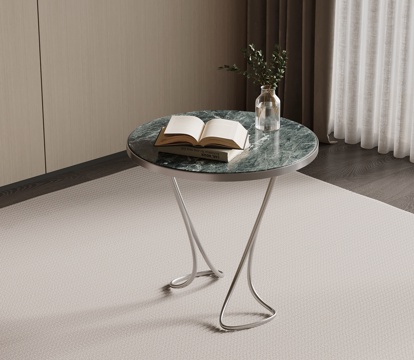  现代意式边几 角几圆几3d模型 