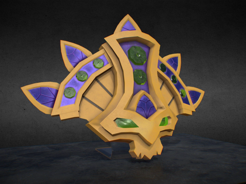  赞达拉面具魔兽世界争霸艾泽拉斯同人画3d模型 