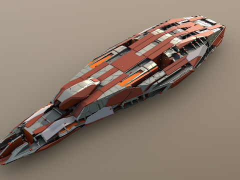  程序化硬表面建模测试11.0003d模型 