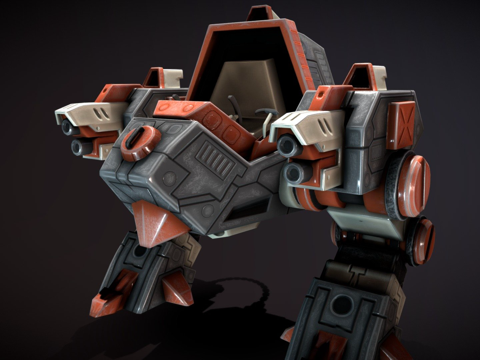  步行坦克3d模型 