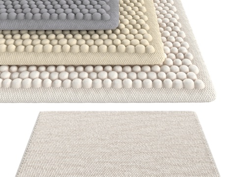  地毯套装3d模型 