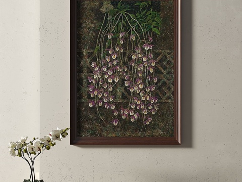  现代，中古，复古，简约，轻奢，装饰画3d模型 