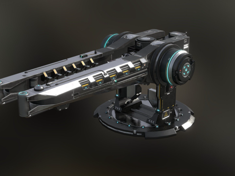  离子炮低配3d模型 