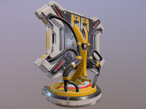  激光阻断器3d模型 