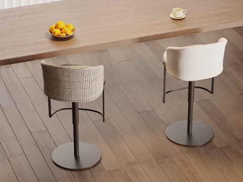  现代吧凳 吧椅3d模型 