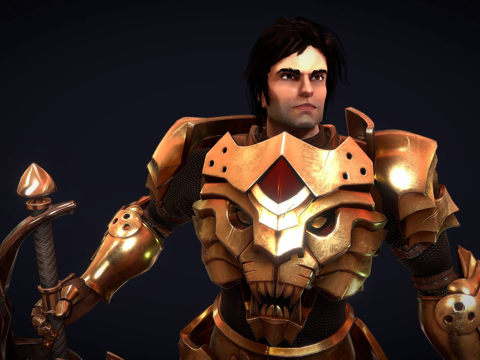  迈克尔来自军阀冲突3d模型 