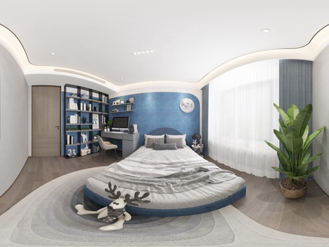 现代儿童房卧室