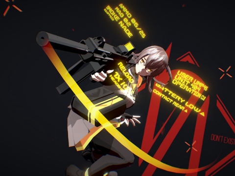  UMP45少女前线3d模型 