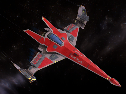  太空战斗机3d模型 