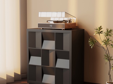  法式复古斗柜 边柜 矮柜3d模型 