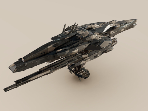  UGSF战舰程序化概念设计测试113d模型 