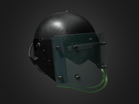  俄罗斯ZSh12M警用头盔3d模型 