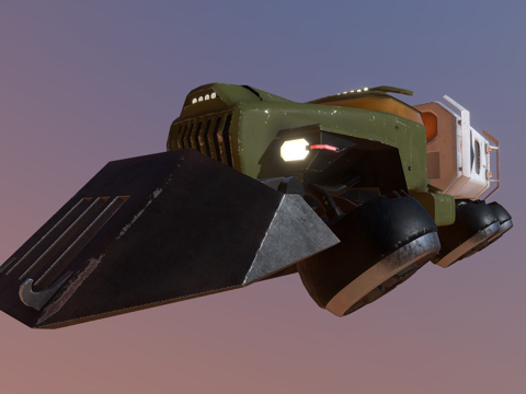  乌拉尔4320反重力悬浮卡车3d模型 