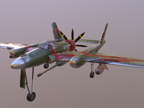  飞机战斗机3d模型 